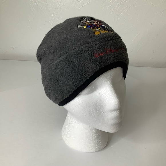 Vintage Walt Disney World Kids training beanie fleece hat / cap SZ OS unisex EUC - Picture 3 of 13